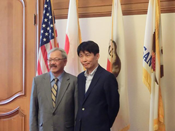 リー・サンフランシスコ市長と　写真