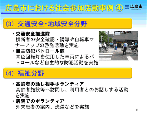 図：広島市における社会参加活動事例（4）