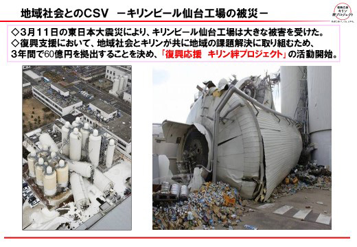 地域社会とのCSV -キリンビール仙台工場の被災-