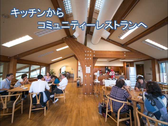 野老 真理子氏の資料スライド4：キッチンからコミュニティーレストラン