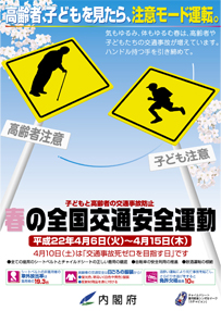 平成22年春の全国交通安全運動ポスター