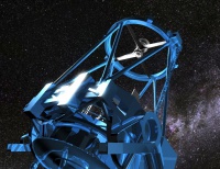 宇宙の謎解きに挑戦する「すばる望遠鏡」（CG）（写真）