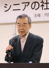 堀田 力 高齢社会 NGO連携協議会共同代表の写真