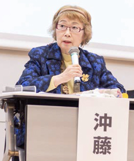 沖藤典子（NPO法人高齢社会をよくする女性の会副理事長）の写真