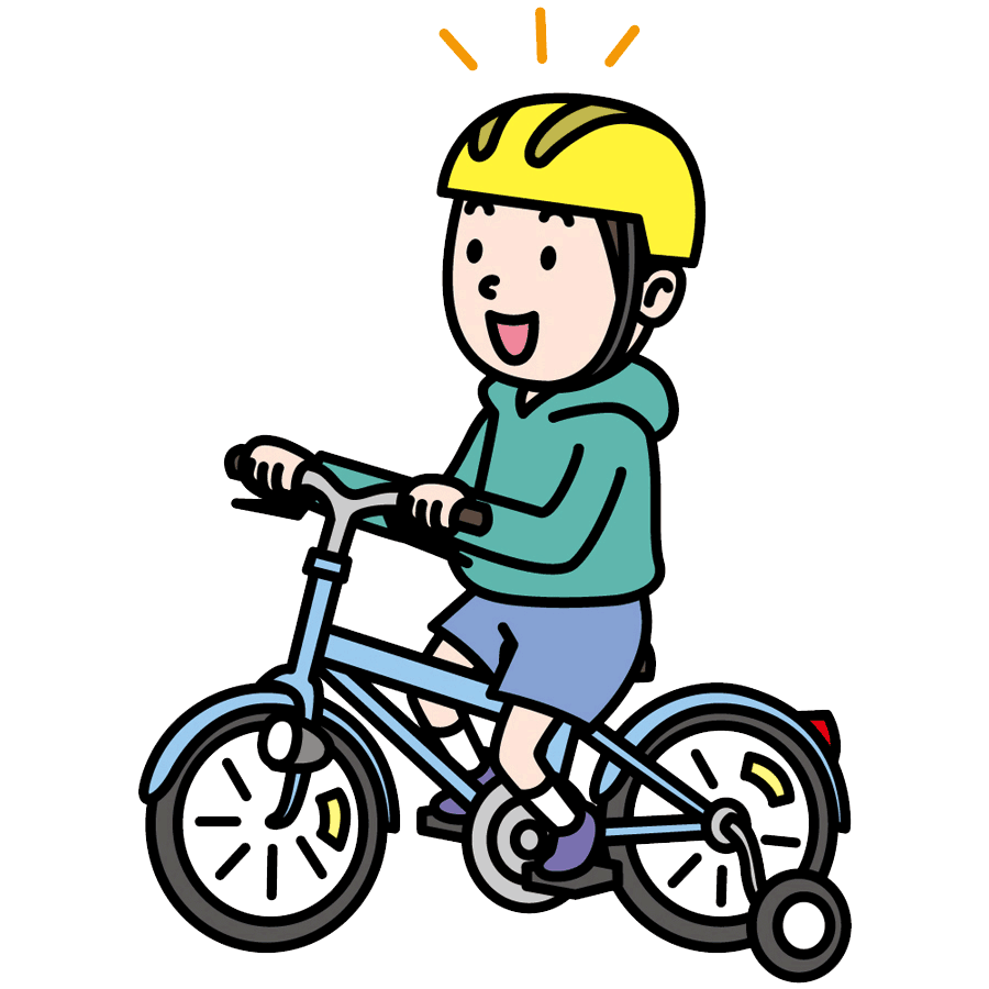 無料イラスト画像 新着子ども かわいい 自転車 イラスト