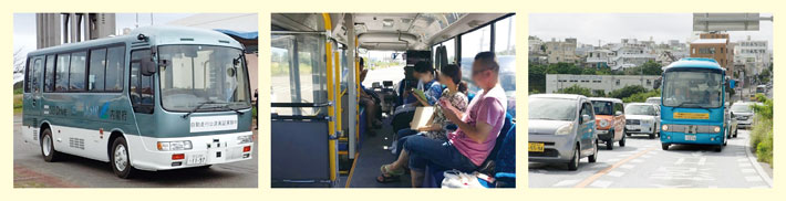 特集-第12図　沖縄におけるバス自動運転実証実験（写真）