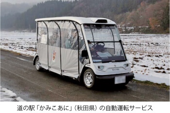 道の駅「かみこあに」（秋田県）の自動運転サービス