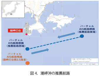 図4．潮岬沖の推薦航路