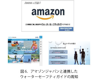 図6．アマゾンジャパンと連携したウォーターセーフティガイドの周知