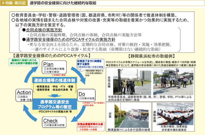 特集-第26図 通学路の安全確保に向けた継続的な取組