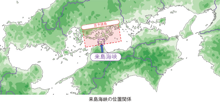 来島海峡の位置関係