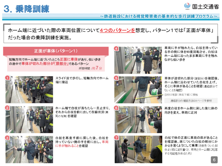 3.乗降訓練