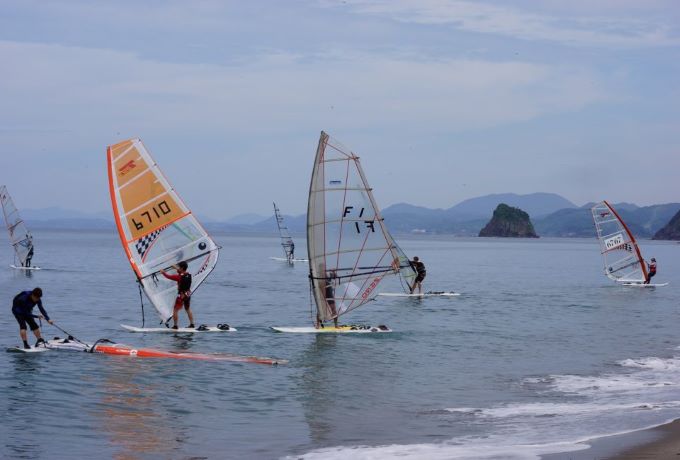 甑海峡横断レース