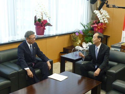 沖縄県知事の表敬訪問